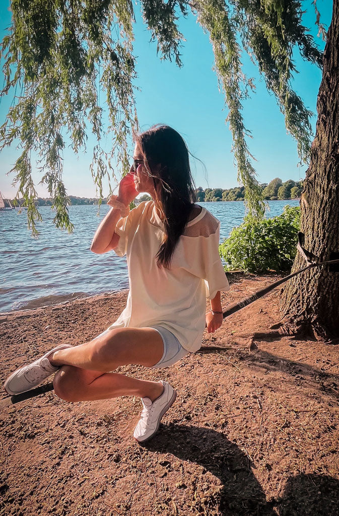Aka Oversized T-Shirt - Natural White